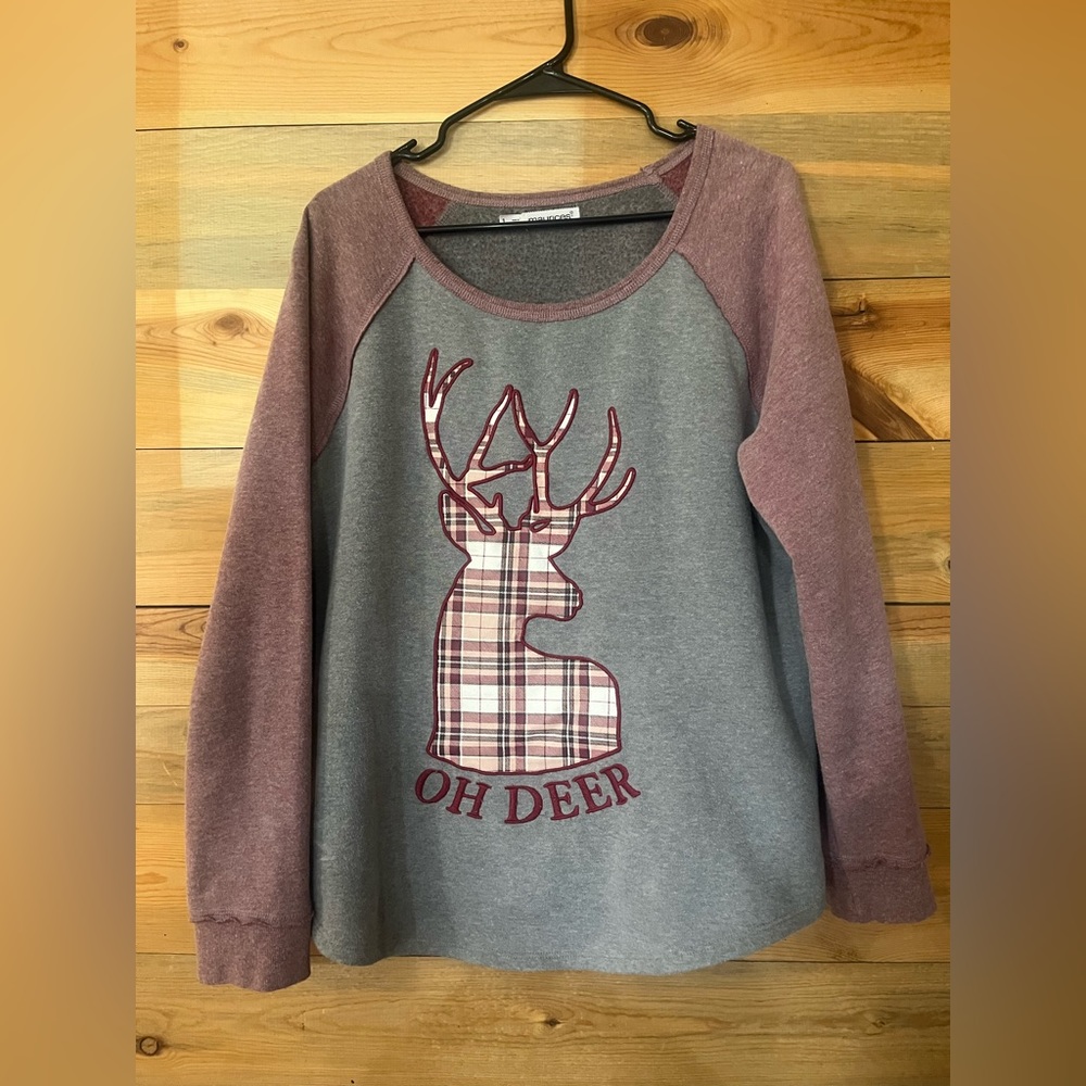 Maurices Pullover Sweatshirt- Oh Dear plus size 1